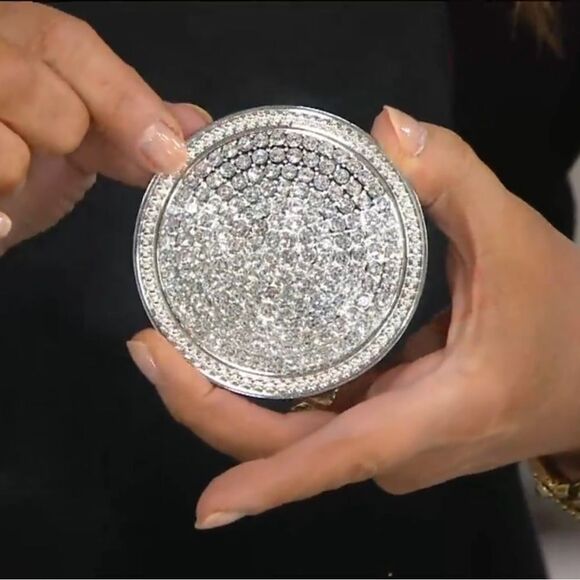 Lori Greiner jewelry keeper anti tarnish lined sterling silver plated/lacquered - Picture 3 of 12